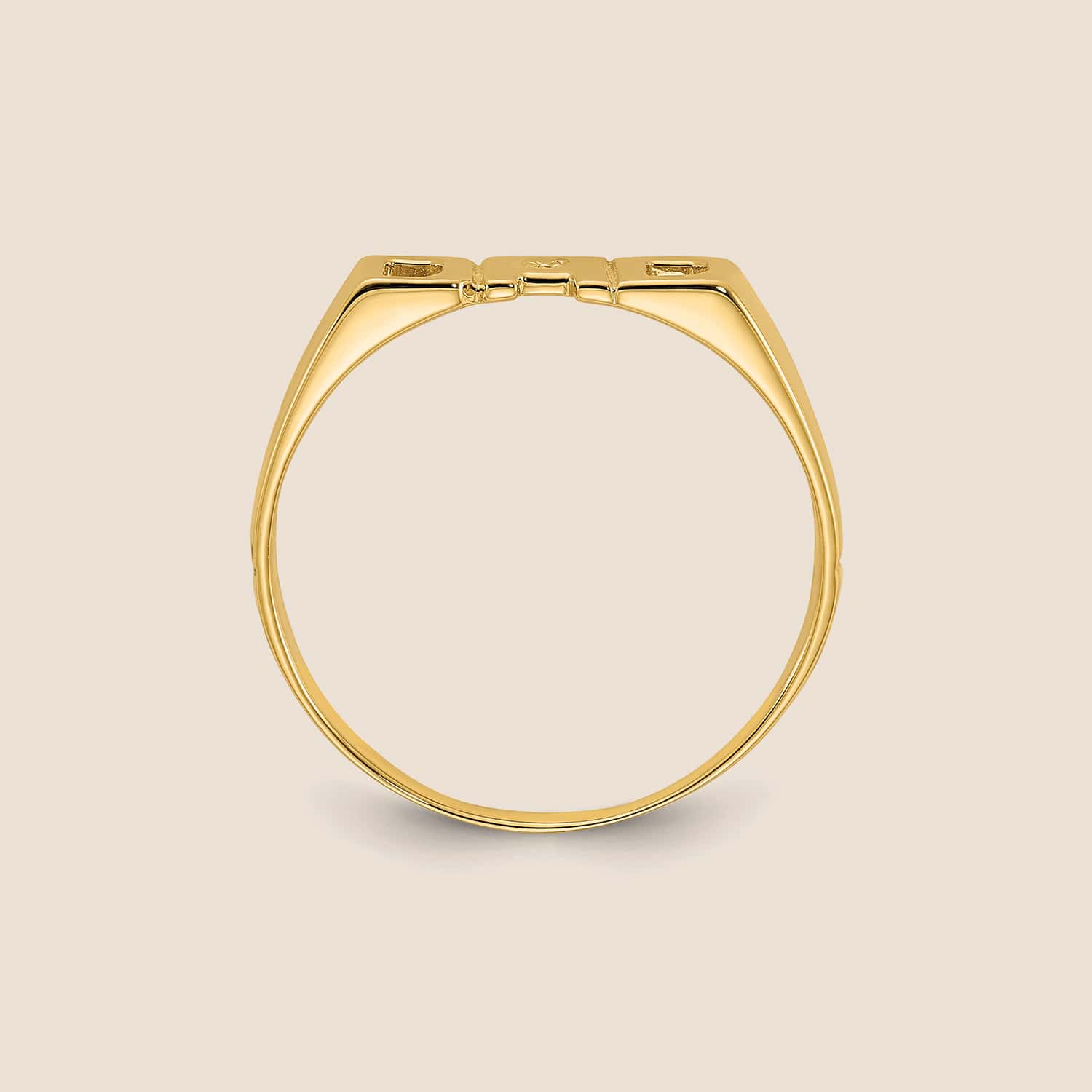 14K Gold Men's Diamond DAD Ring - Image 5