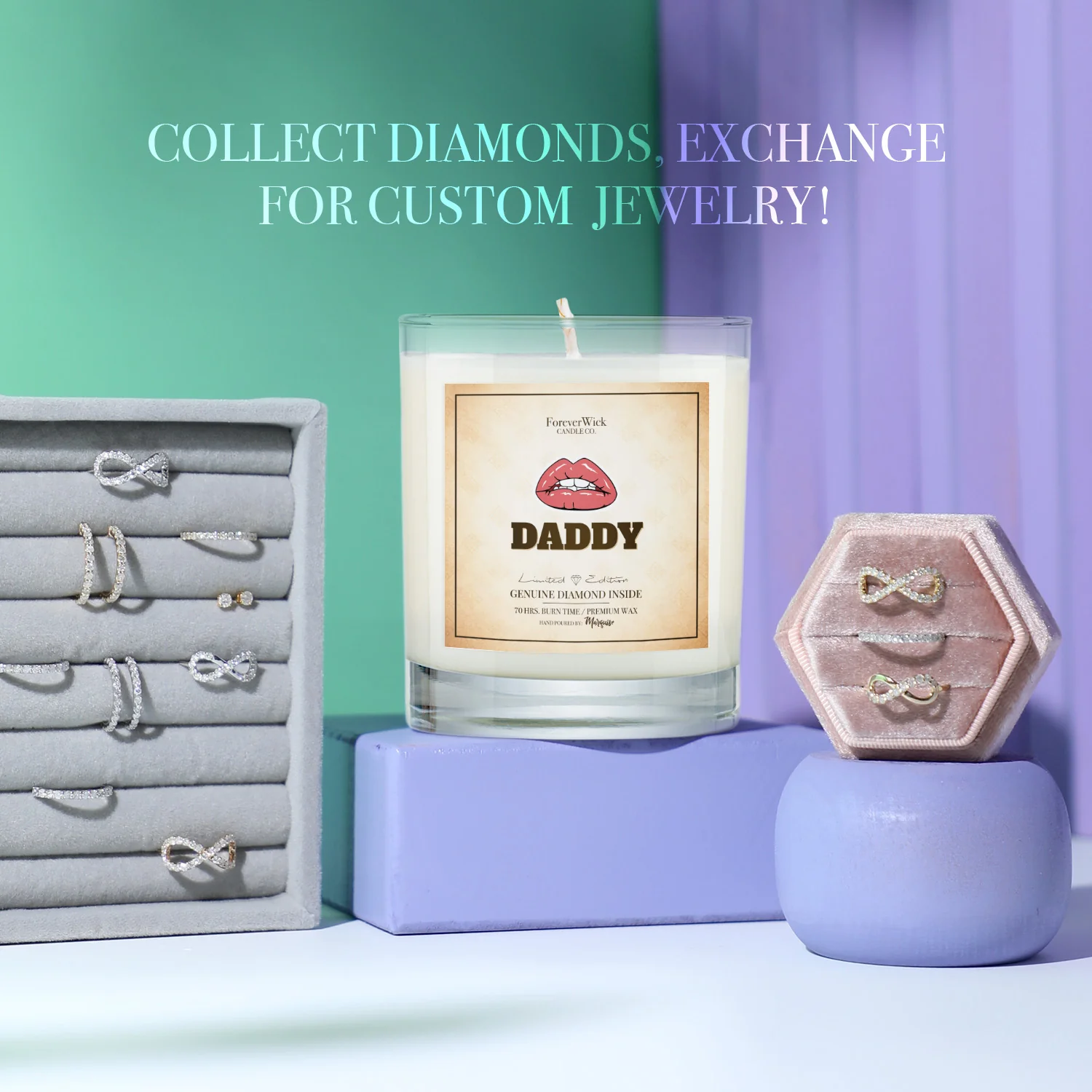 DADDY Diamond Candle - Image 4