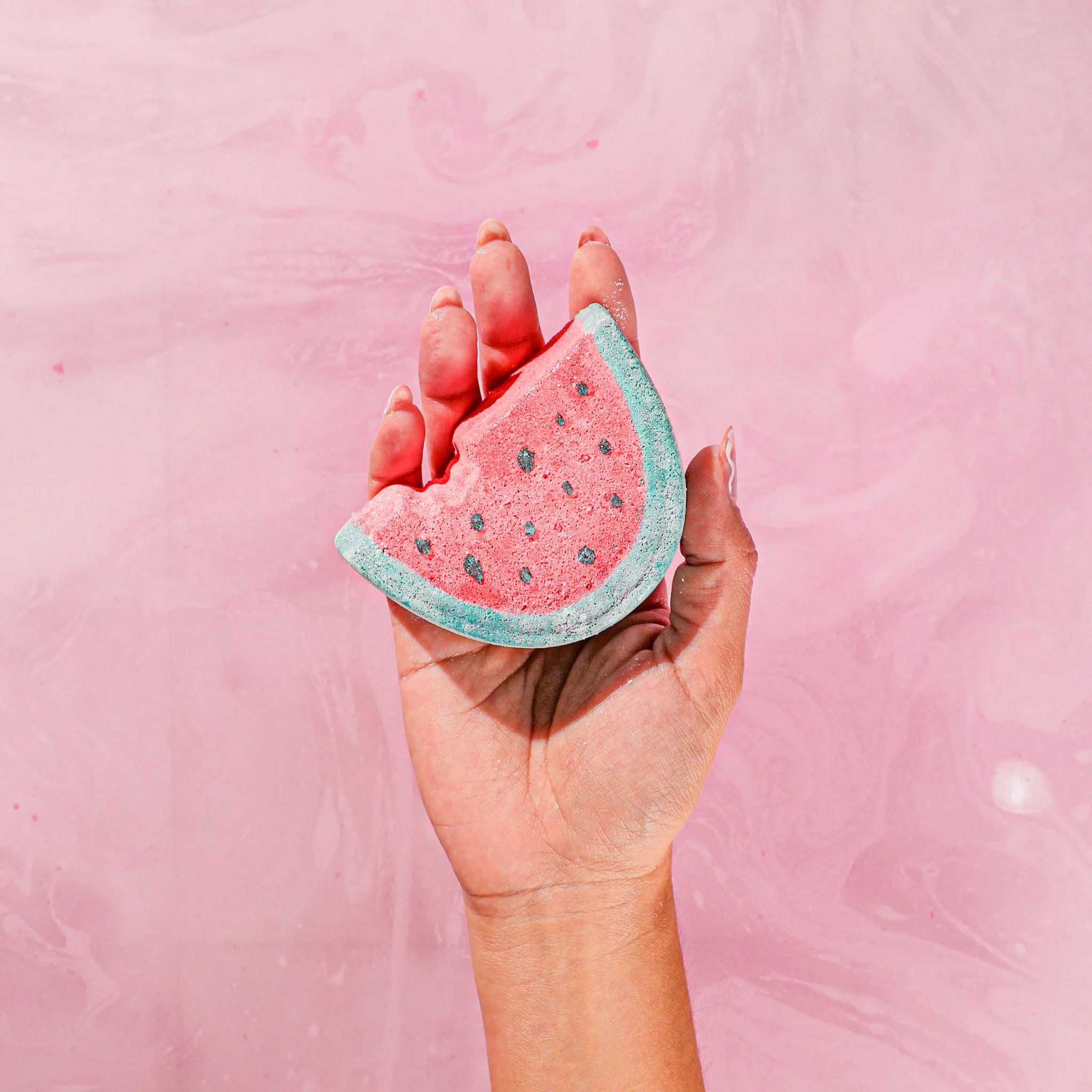 Juicy Watermelon Luxury Bath Bomb + Genuine Diamond - Image 5