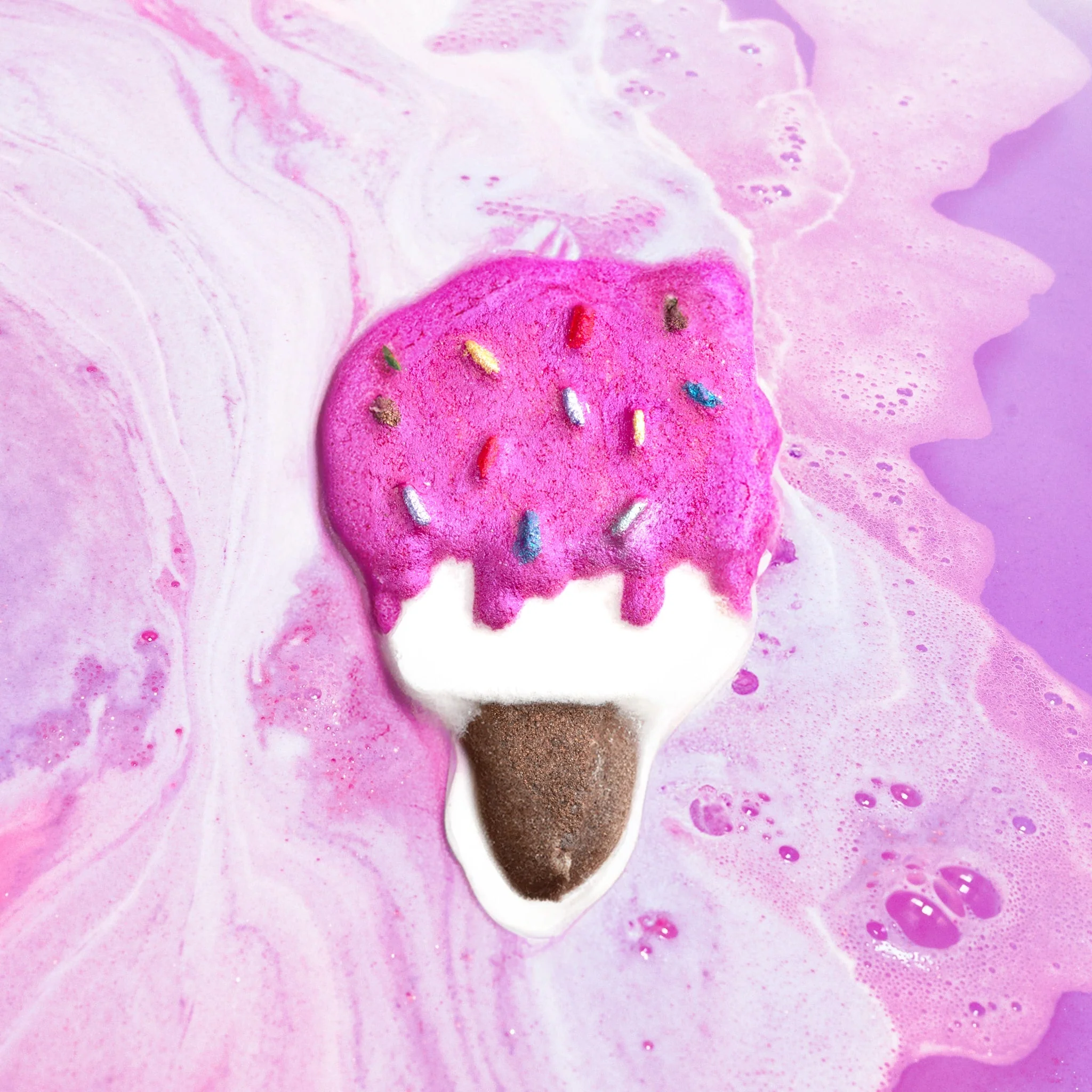 Lemon Honeysuckle Popsicle Luxury Bath Bomb + Genuine Diamond - Image 4
