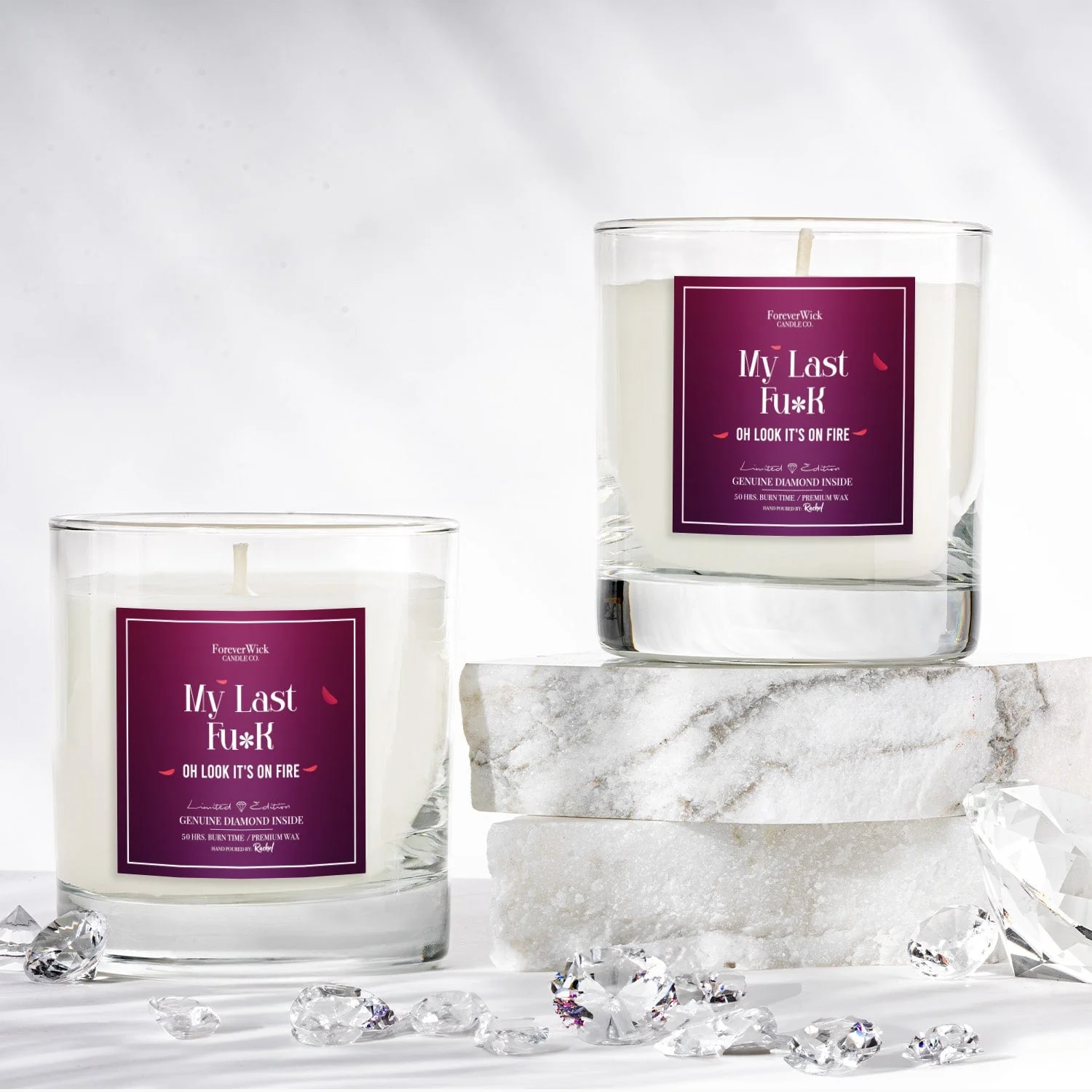 My Last Fu**...Oh Look, It's on Fire Diamond Candle - Image 6