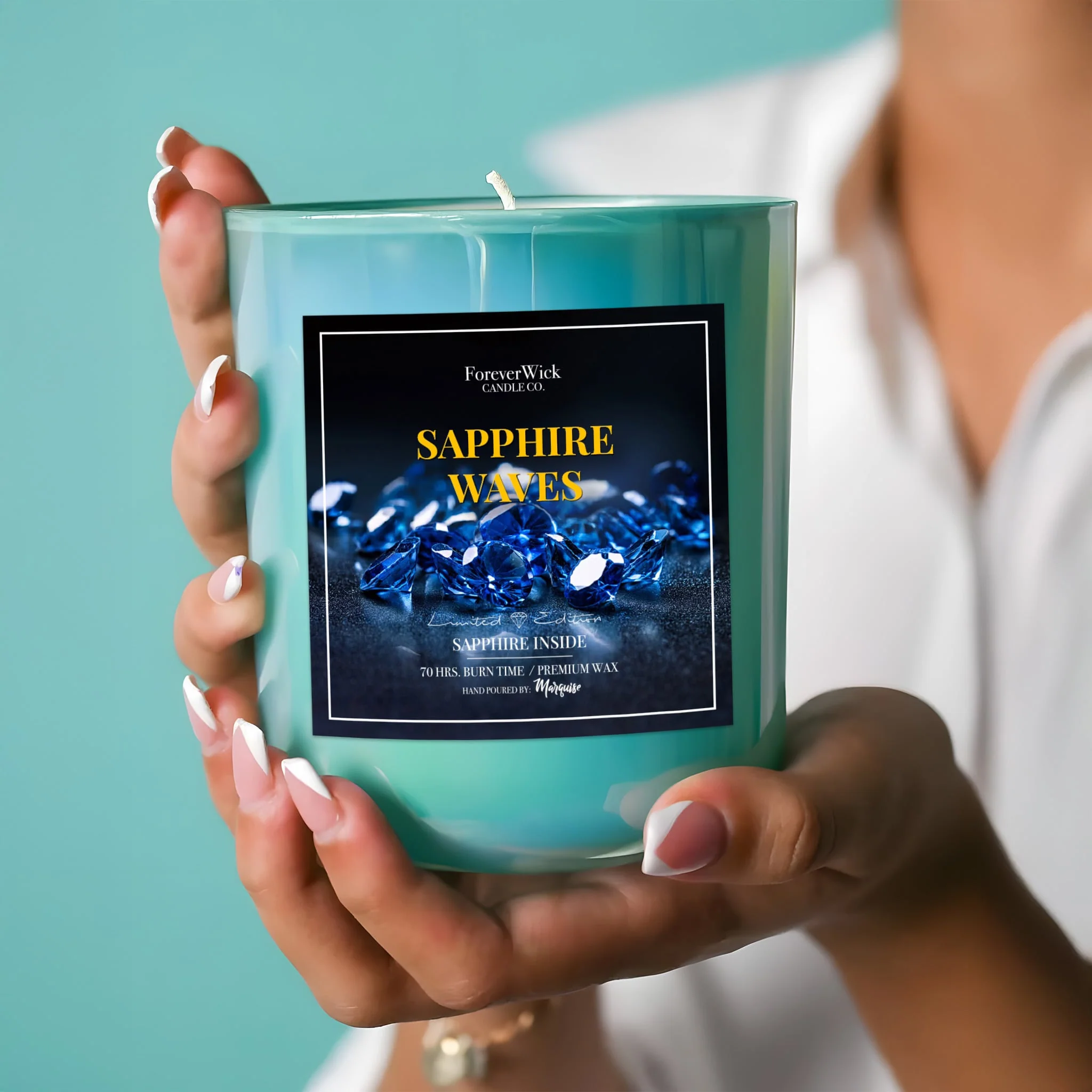 Sapphire Waves Candle - Image 7