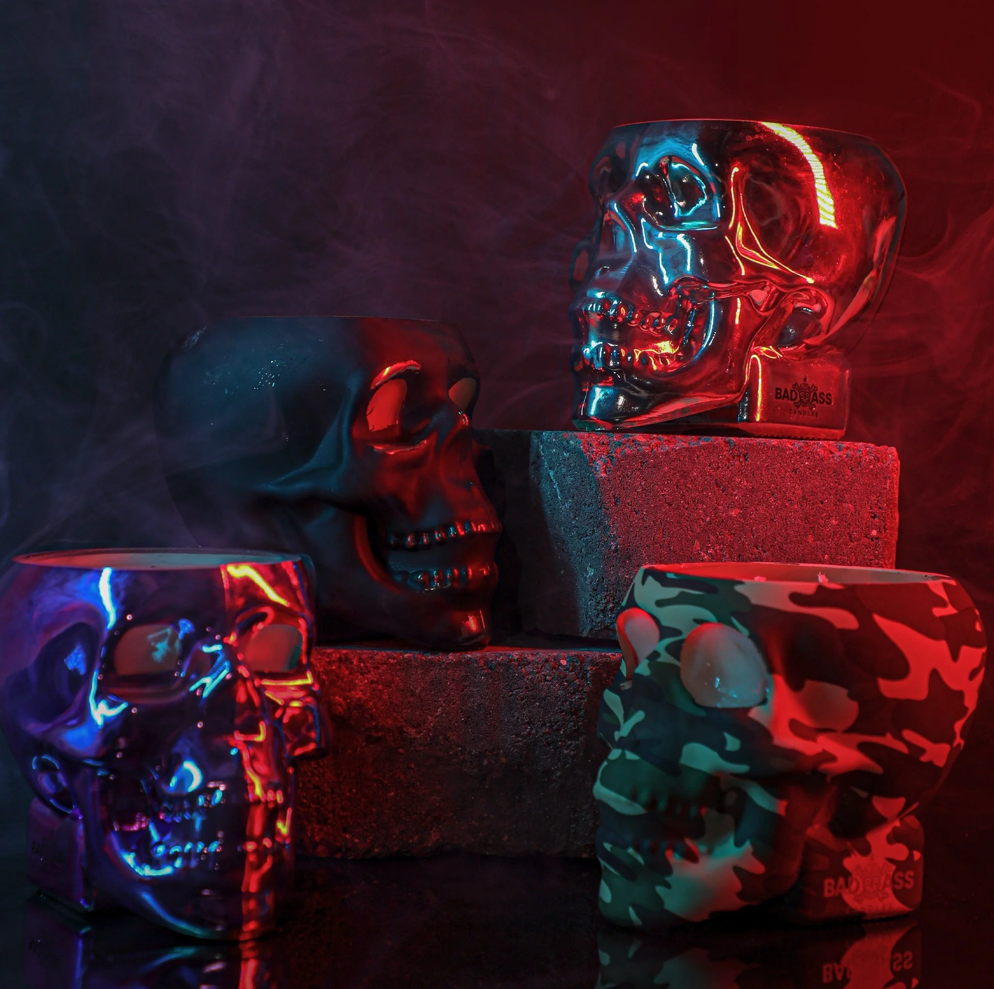 The Camo Skull 2 Diamond Candle - Image 8