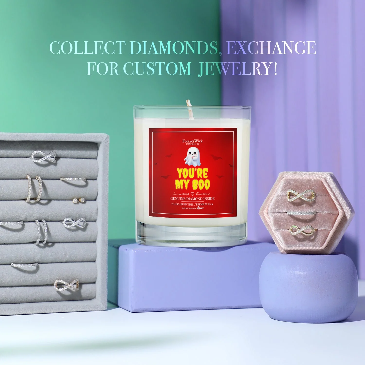 You're My Boo Diamond Candle - Image 6